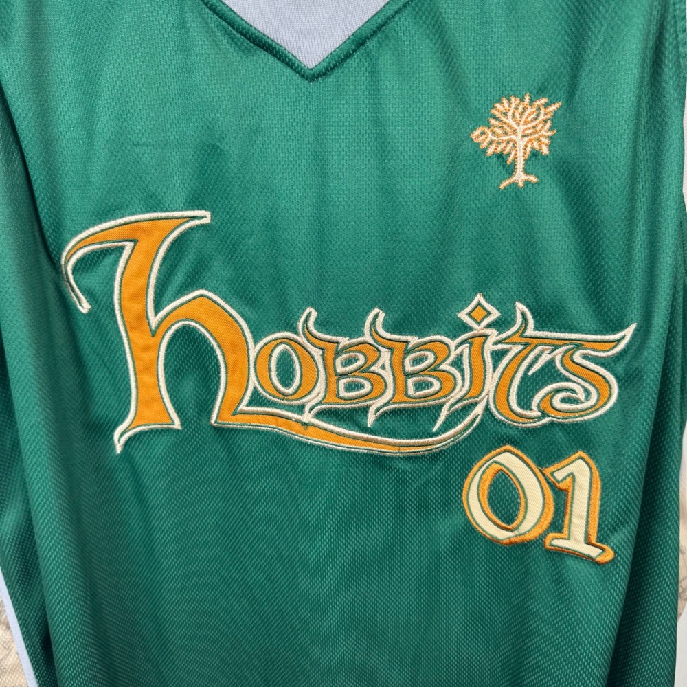 BoxLunch Lord of the Rings Jersey Mens XXL Green Hobbits Baggins 01 Basketball - Picture 5 of 12